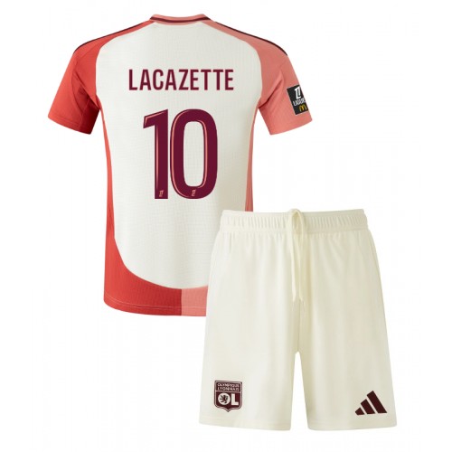 Otroški Nogometni dresi Olympique Lyonnais Alexandre Lacazette #10 Tretji 2024-25 Kratek Rokav (+ Kratke hlače)